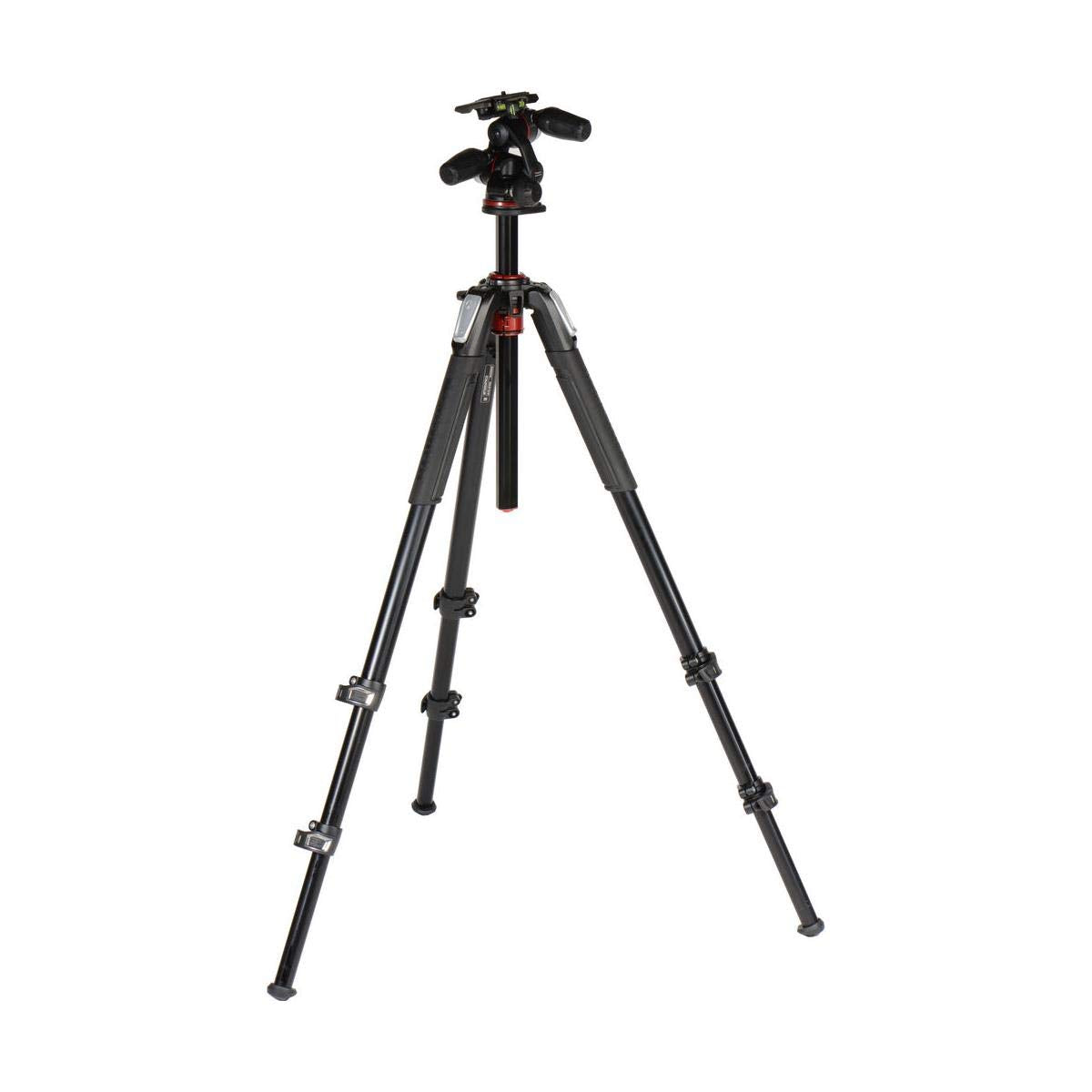 Manfrotto 055 3 Section Aluminum Tripod With 3 Way Head